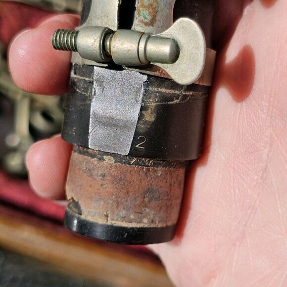 VTG Tempertone Clarinet France And Case FOR PARTS REPAIR Grenadilla Wood  6004 - Picture 11 of 16